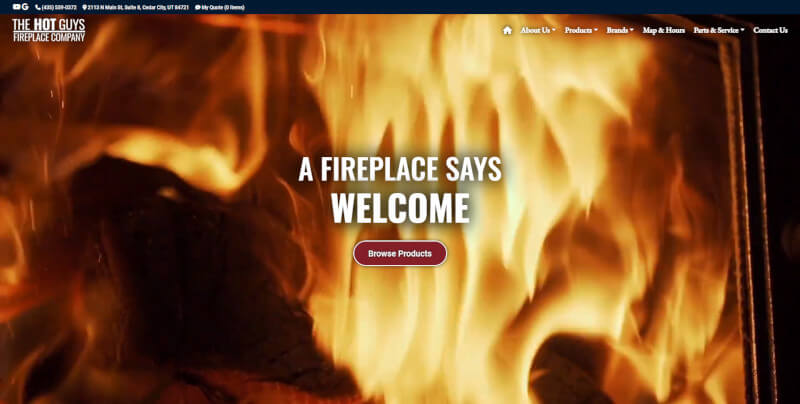 Open The Hot Guys Fireplace Company's Website